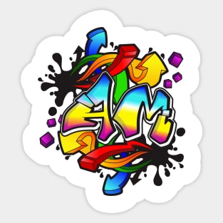 am typography Sticker